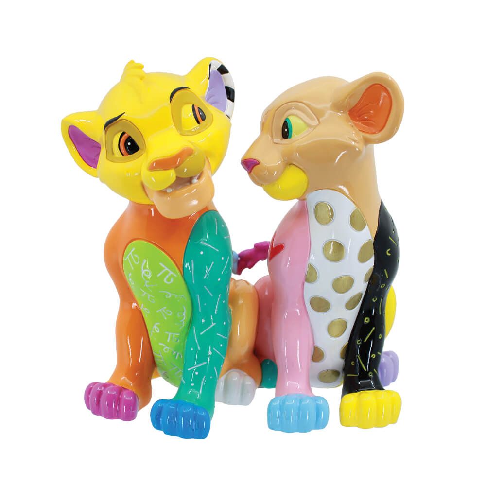 DISNEY BRITTO SIMBA & NALA LARGE FIGURINE