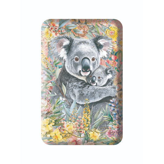 Lisa Pollock Small Jewellery Case With Gold Foiling Koala Cuddles