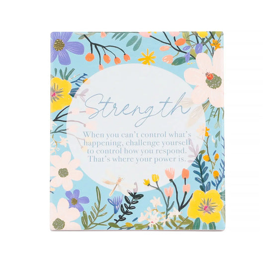 Ceramic Verse Plaque Cottage Grove Strength