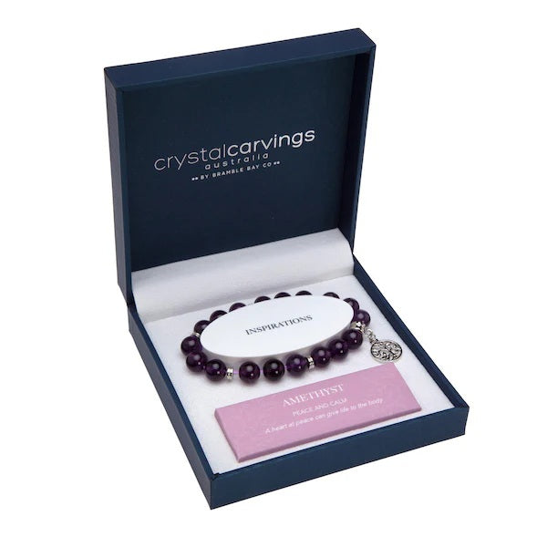 Bramble Bay Bracelet Amethyst Tree Of Life Charm
