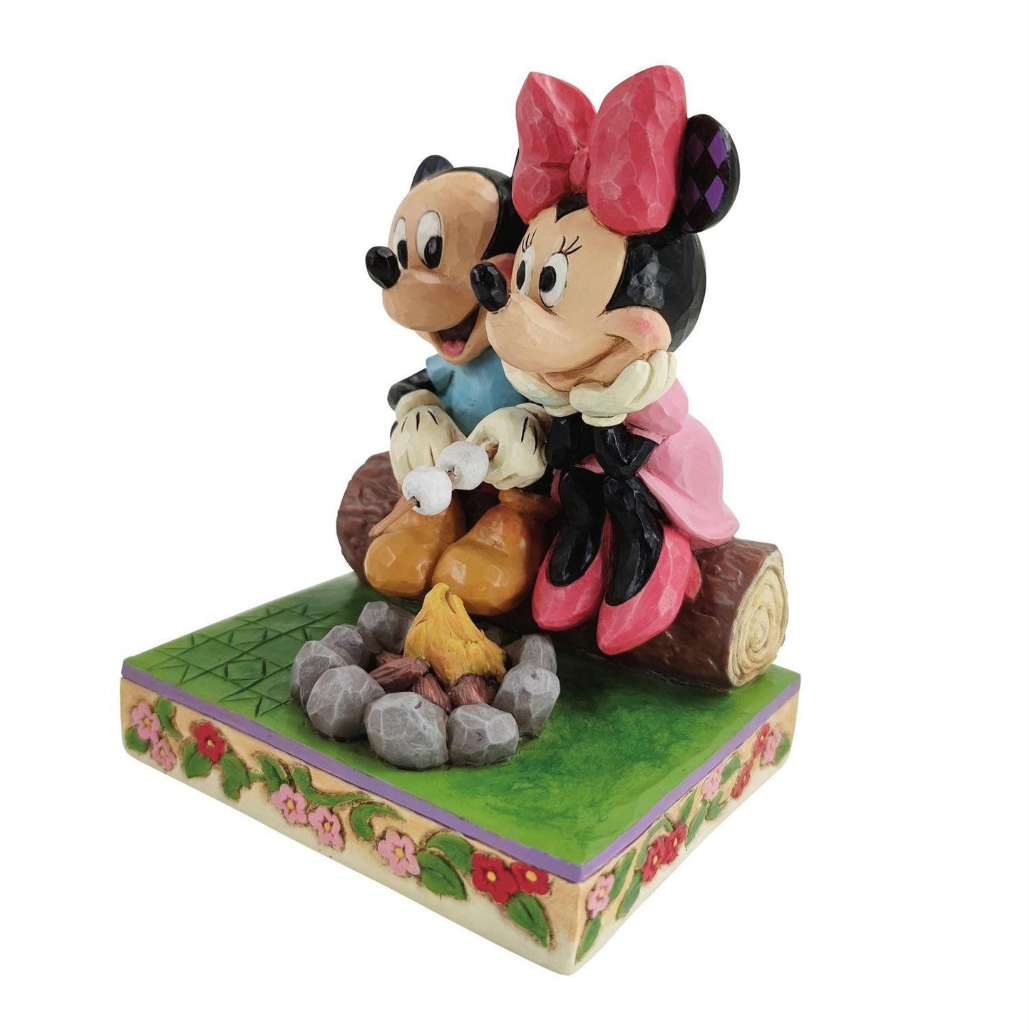 DISNEY TRADITIONS BY JIM SHORE MICKEY & MINNIE AROUND CAMPFIRE 15CM