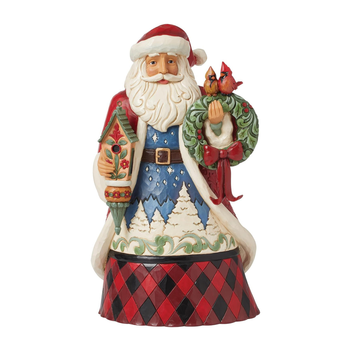 Heartwood Creek By Jim Shore Glen Santa With Bird House Figurine