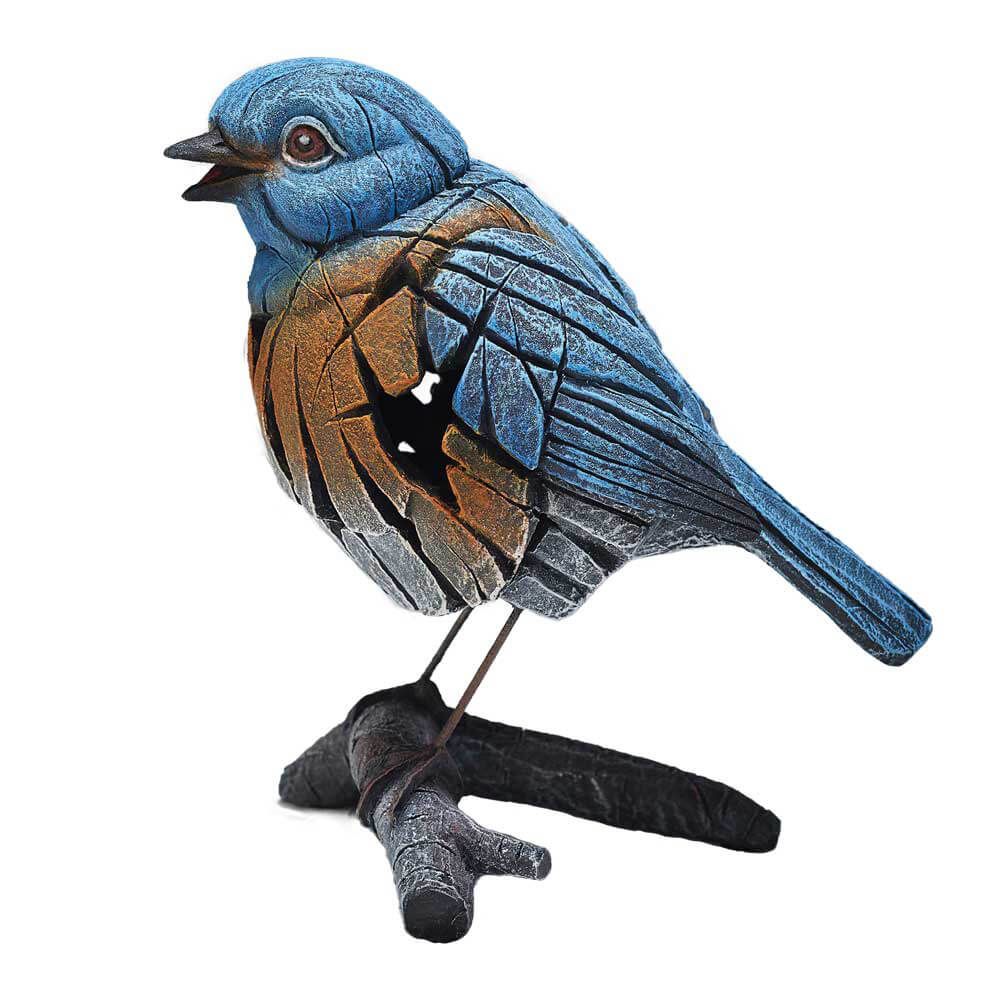 EDGE SCULPTURE WESTERN BLUEBIRD FIGURE