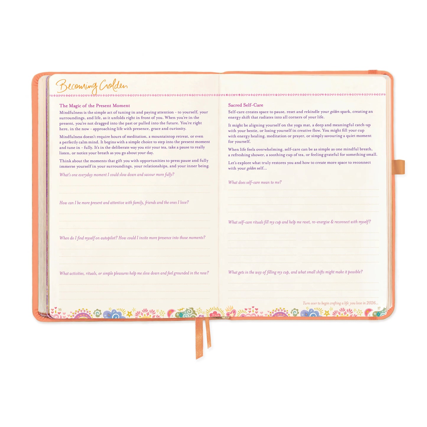 Intrinsic 2026 Diary The year for radiating joy - Peach