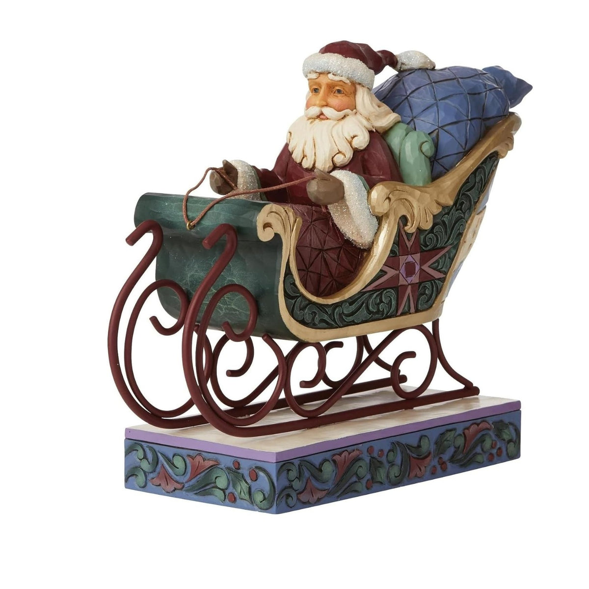 Heartwood Creek By Jim Shore Santa In Sleigh Figurine