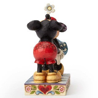 DISNEY TRADITIONS MICKEY & MINNIE MOUSE KISSING CLASSIC SMOOCH FOR MY SWEETIE