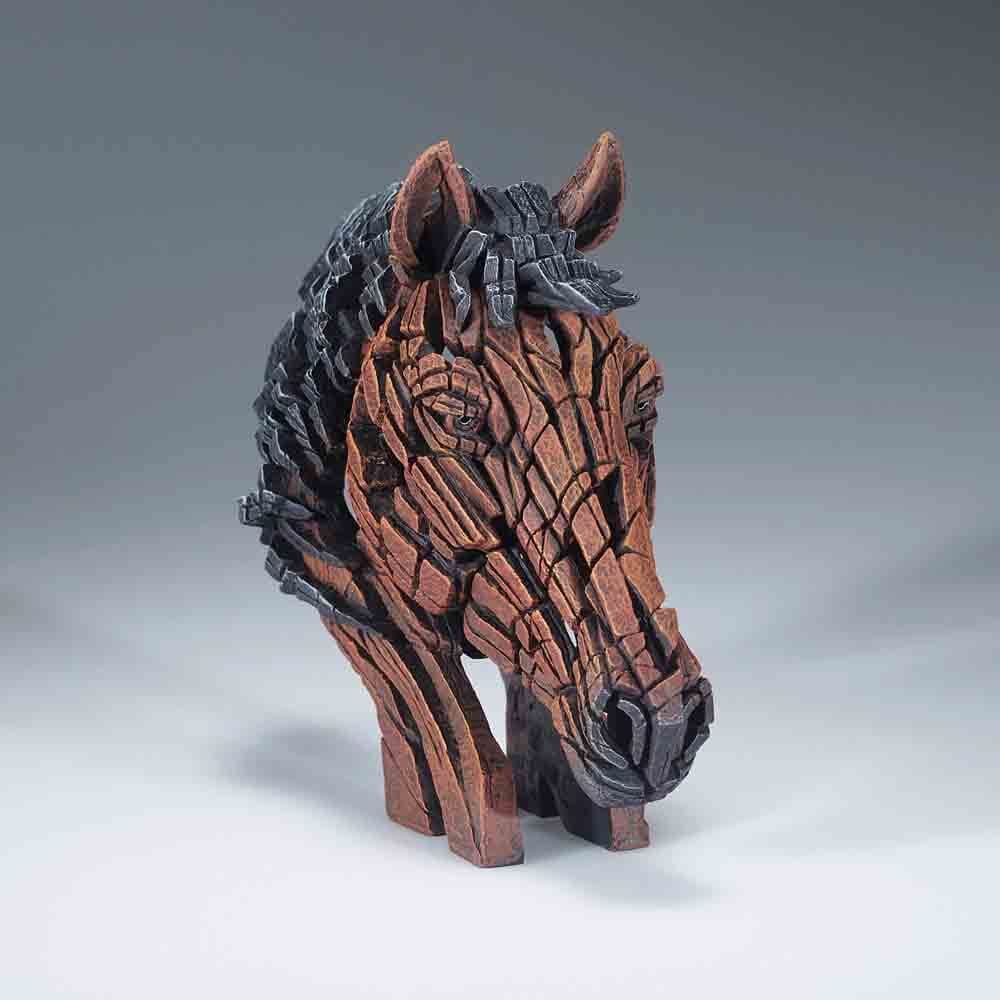 EDGE SCULPTURE MINIATURE HORSE BUST