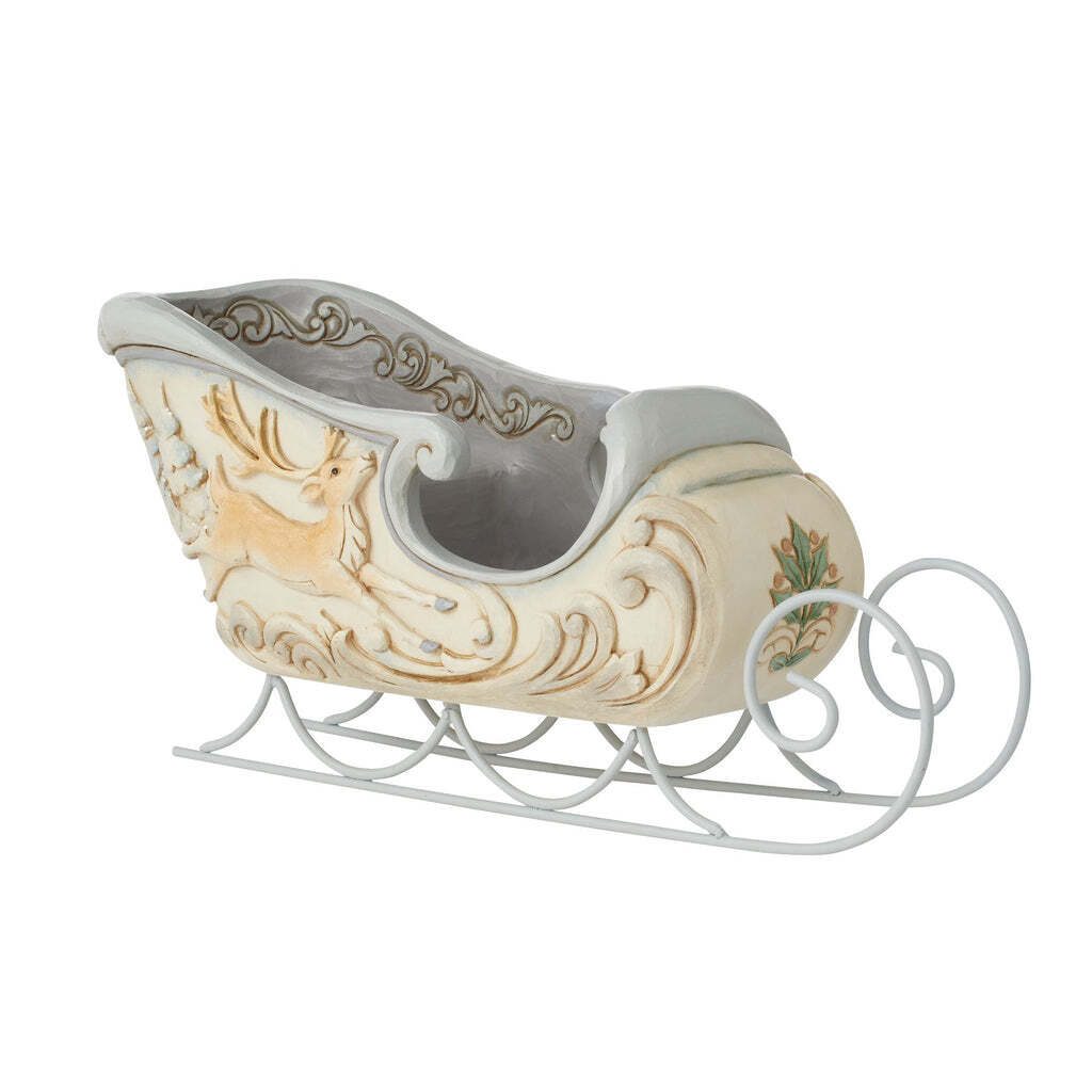 HEARTWOOD CREEK WOODLAND SLEIGH CENTERPIECE 30CM
