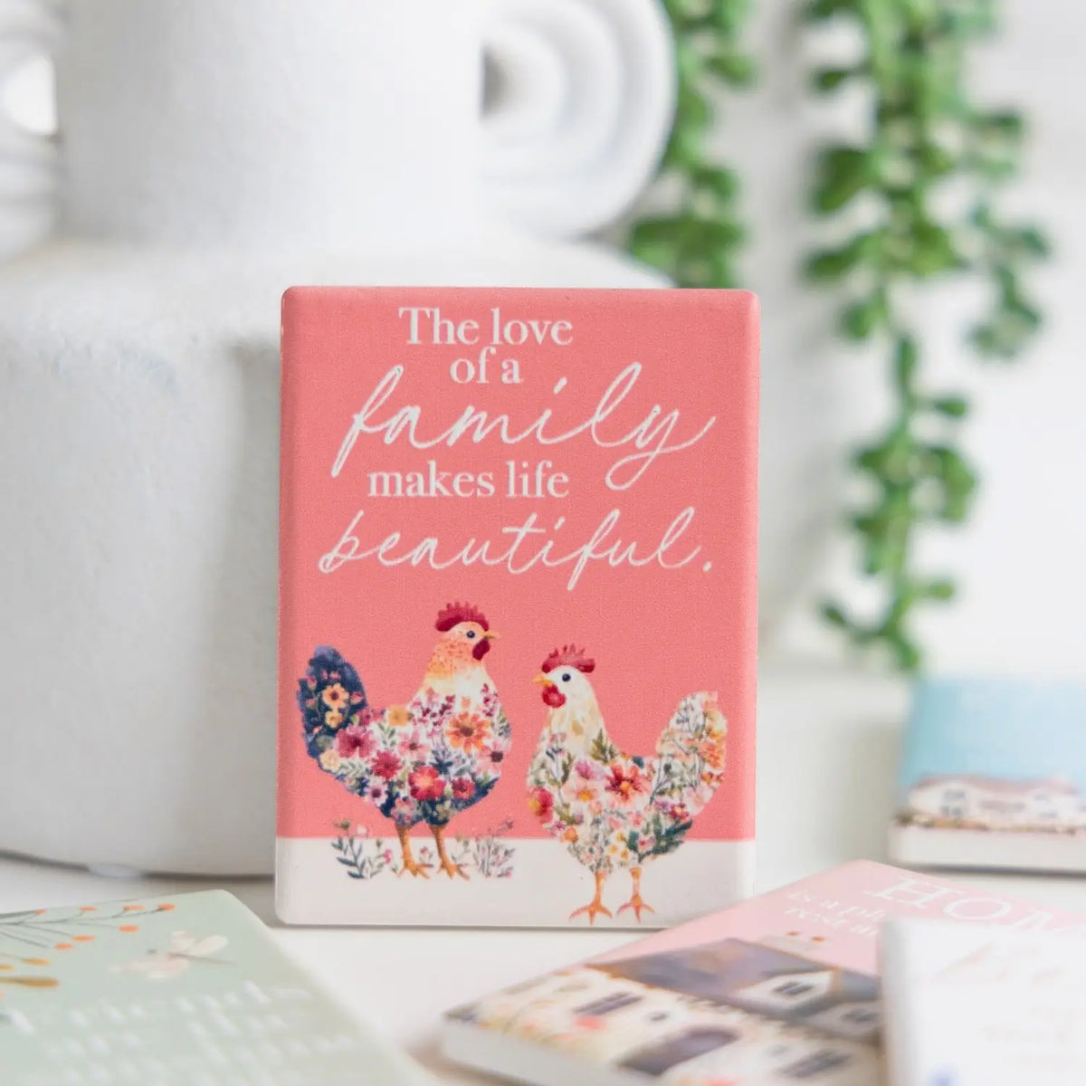 Ceramic Verse Magnet Cottage Grove Family