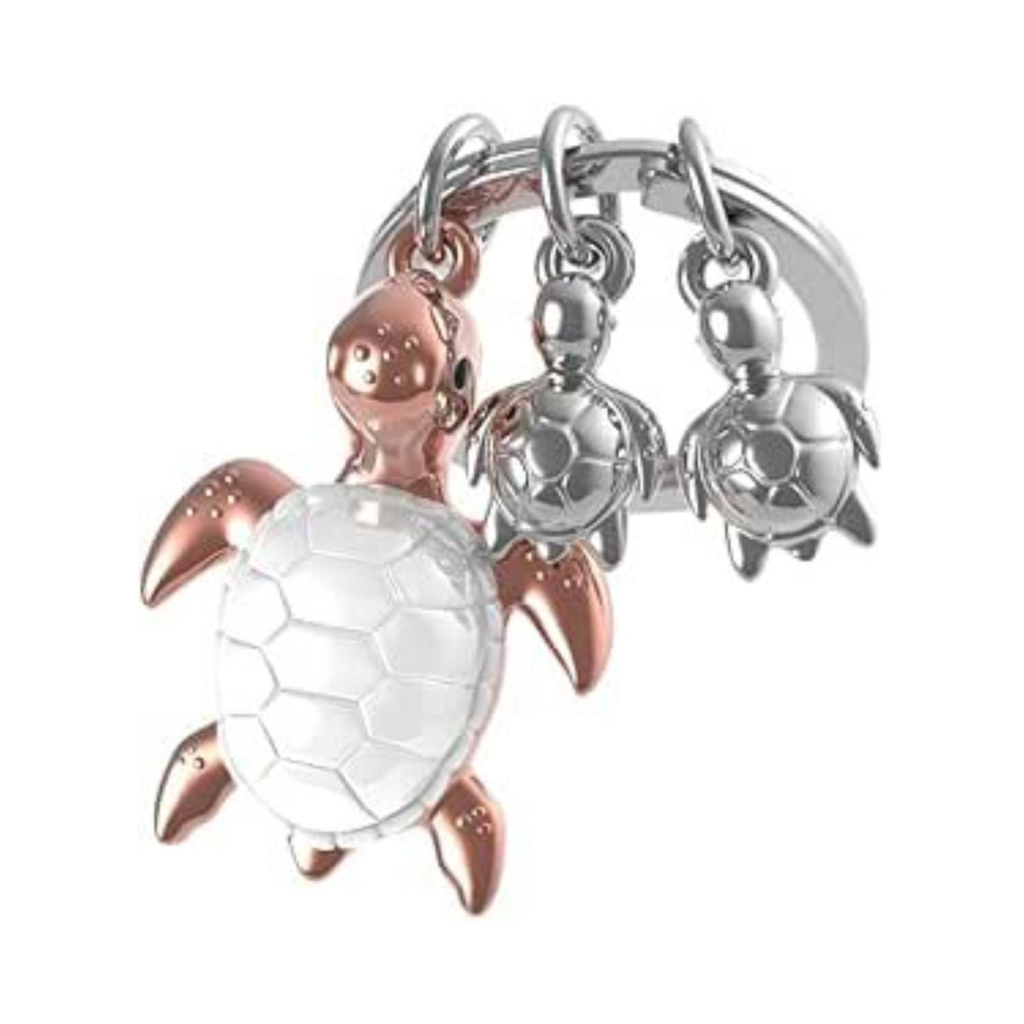 METALMORPHOSE KEYCHAIN TURTLE FAMILY