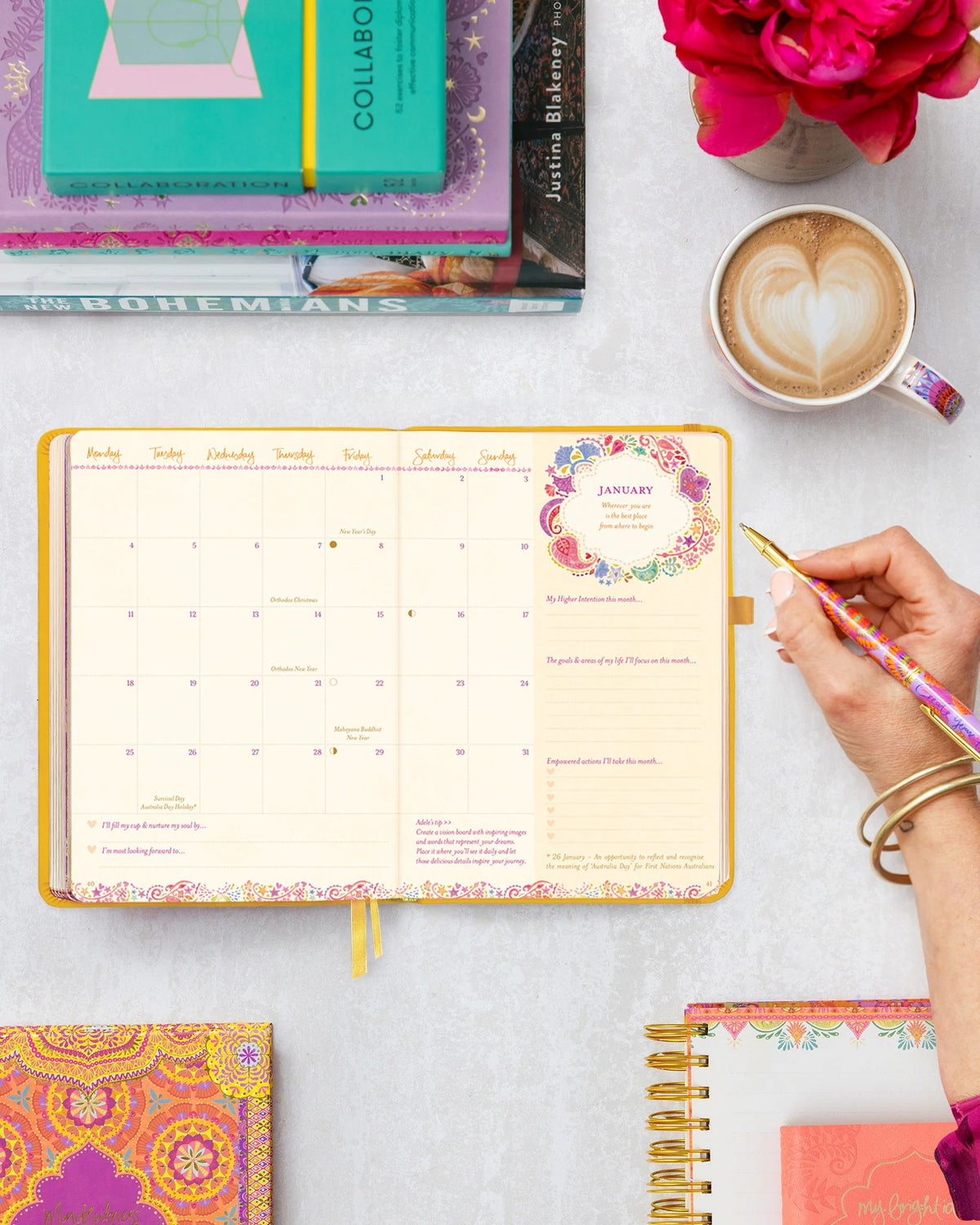 Intrinsic 2027 Diary Planner The Year For Joy & Happiness - Limoncello Yellow