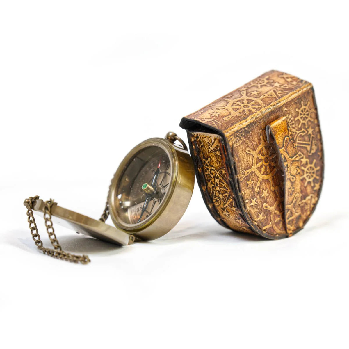 Brass Compass Plain Design Engravable