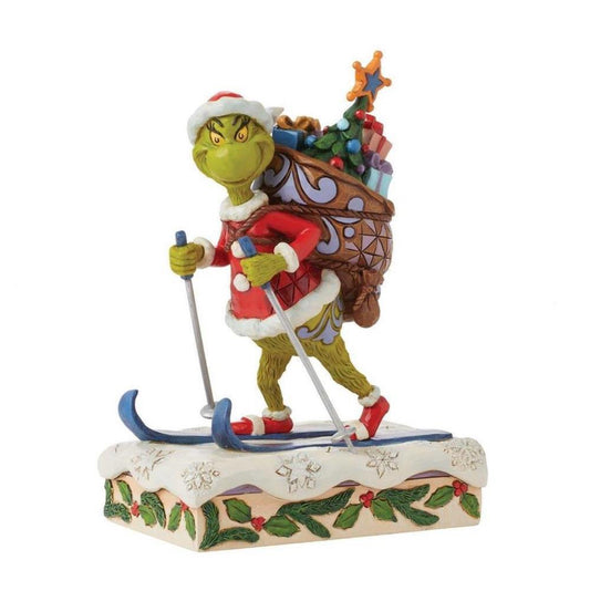 JIM SHORE THE GRINCH 16CM GRINCH SKIING