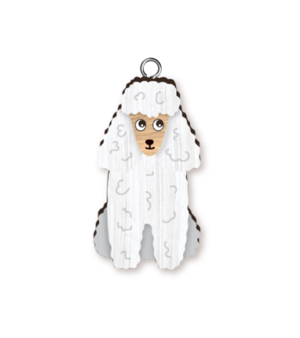 HANDMADE KEYRING POODLE