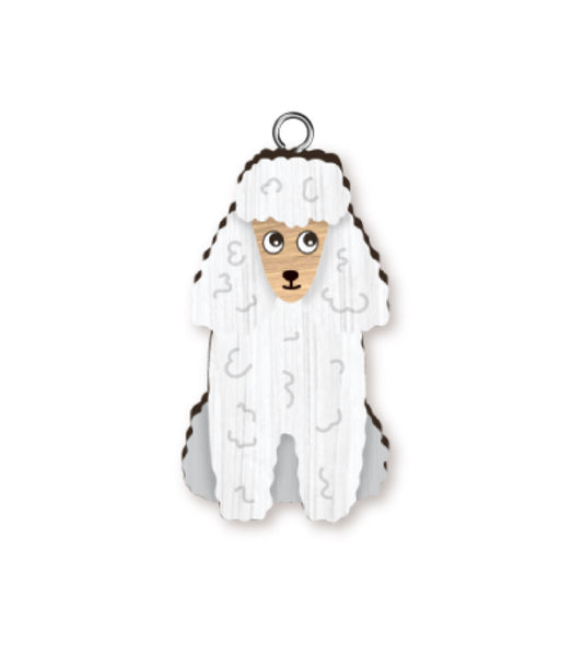 HANDMADE KEYRING POODLE