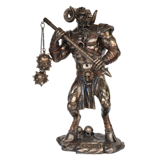 VERONESE DESIGNS BRONZE MINOTAUR FIGURINE 25CM