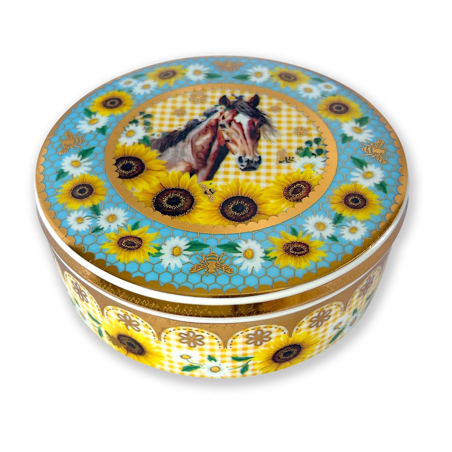 Lisa Pollock Ceramic Jar With Lid In Gift Box Country Collection
