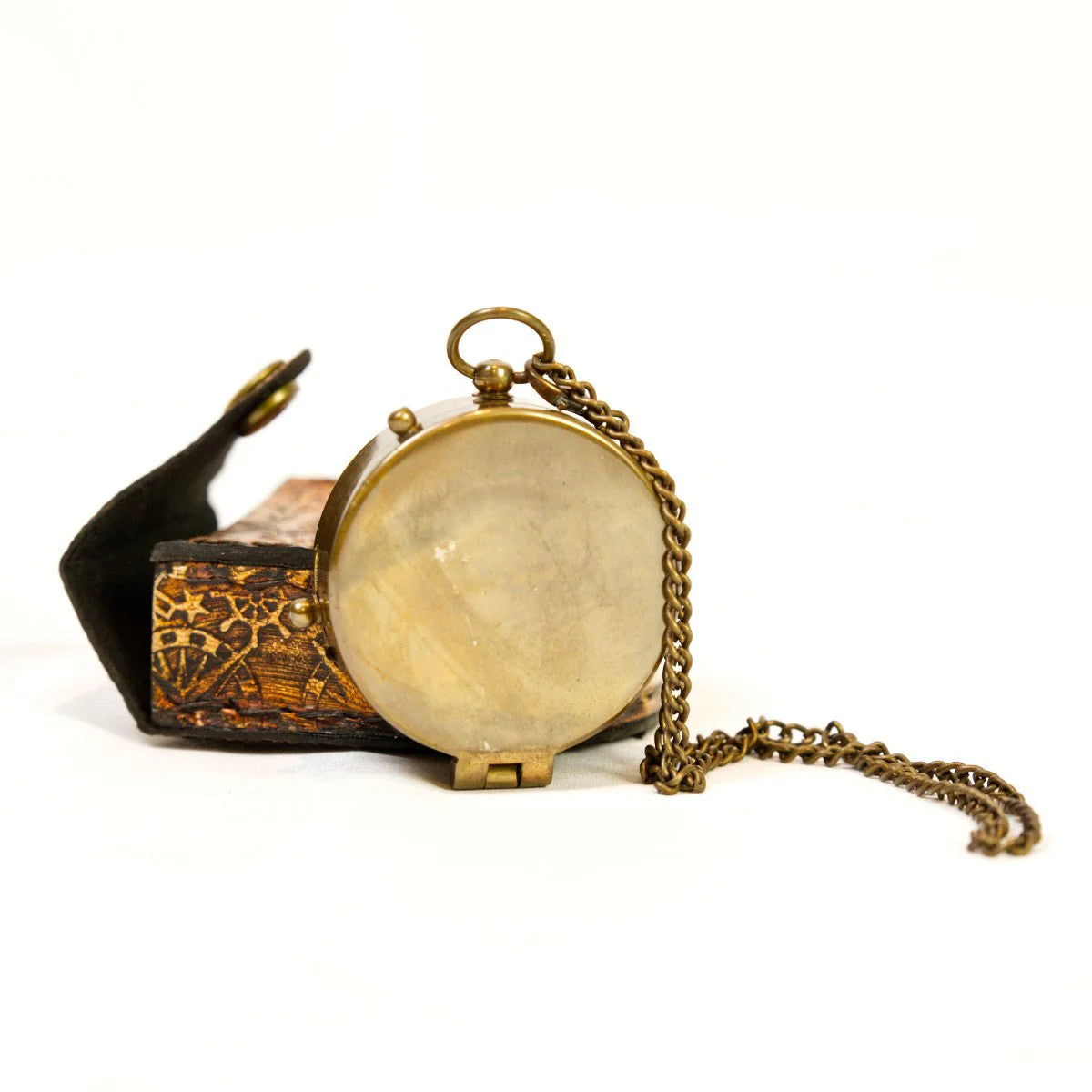 Brass Compass Plain Design Engravable