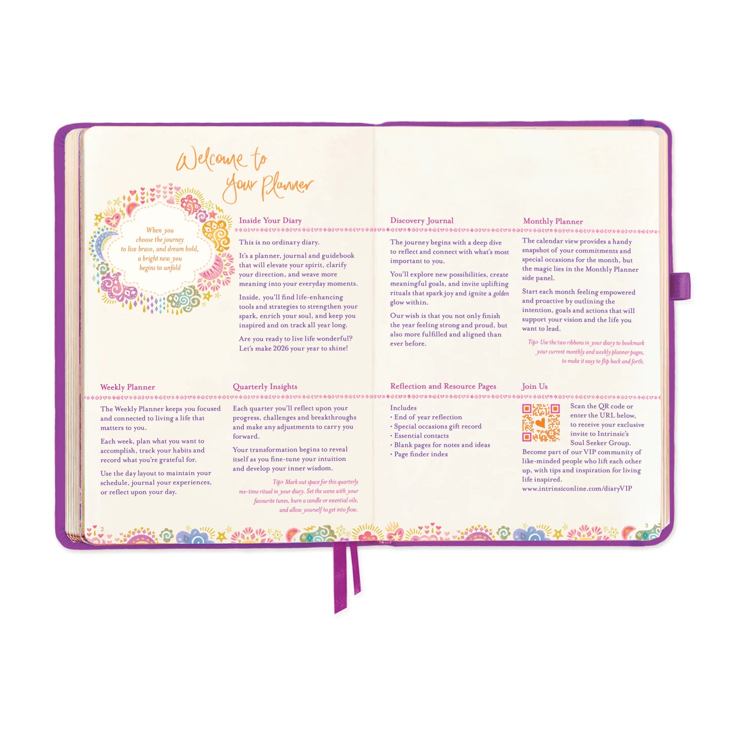 Intrinsic 2026 Diary The year to create magic - Berry Bliss