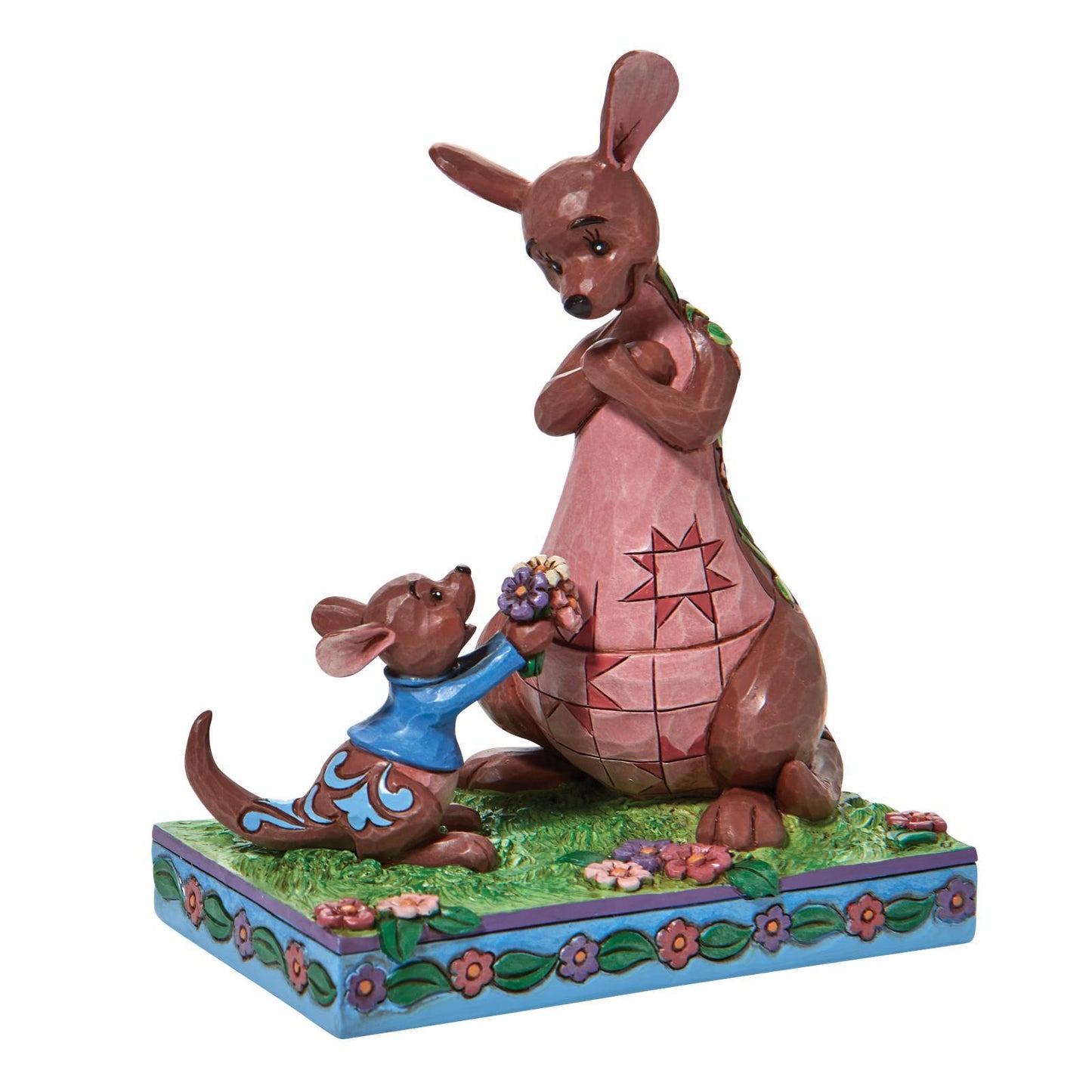 DISNEY TRADITIONS BY JIM SHORE ROO GIVING KANGA FLOWERS