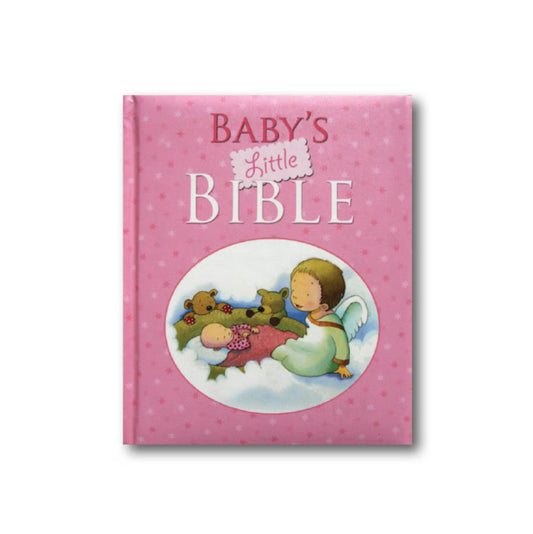 BABYS LITTLE BIBLE PINK HARD BACK