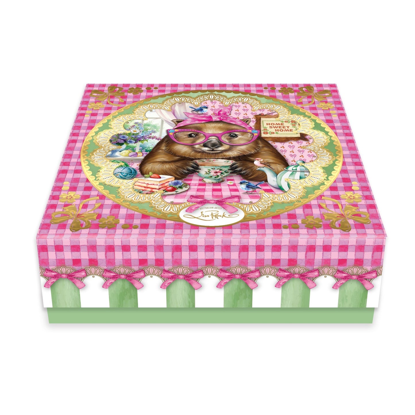 Lisa Pollock Ceramic Jar With Lid In Gift Box Wonda Wombat