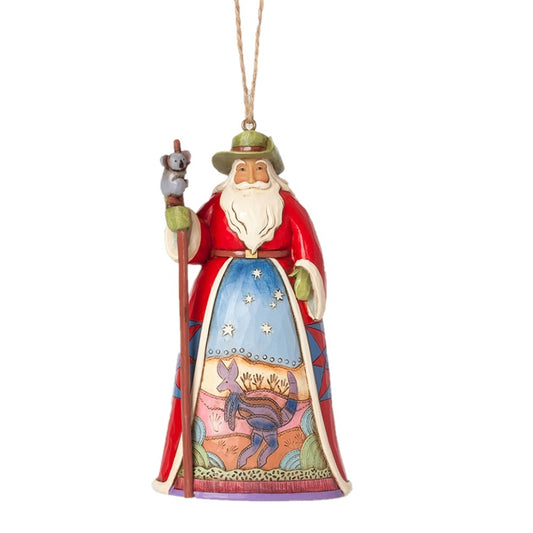HEARTWOOD CREEK HANGING ORNAMENT AUSTRALIAN SANTA 12CM