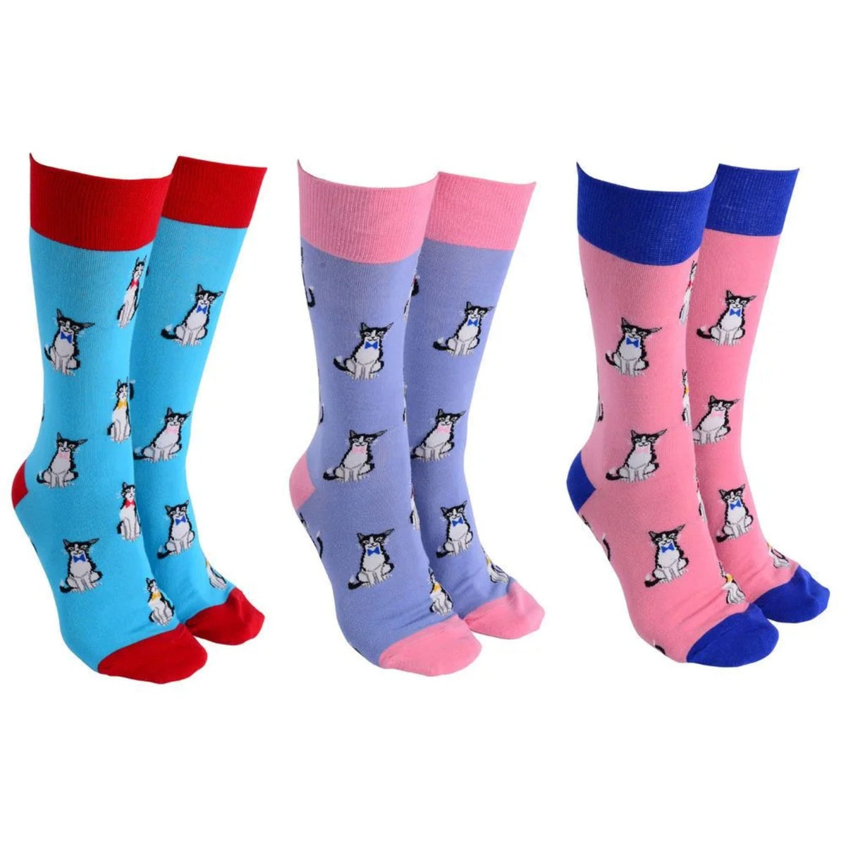 Sock Society Bow Tie Cats