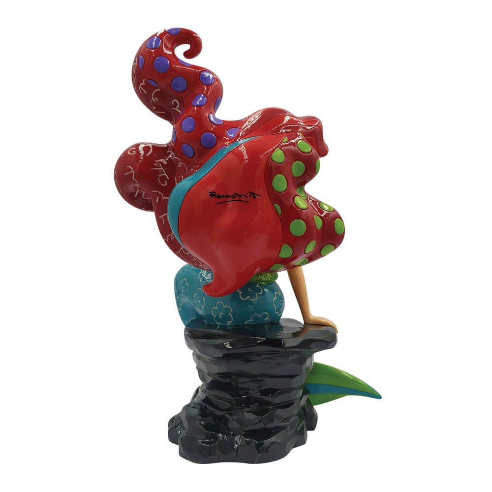 DISNEY BRITTO ARIEL ON ROCK LARGE FIGURINE