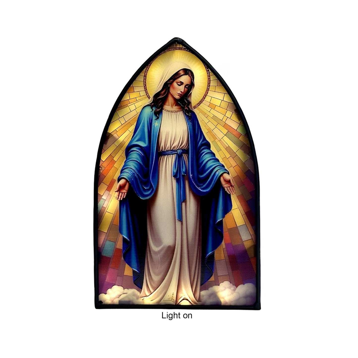 DIVINE SERIES LED PLAQUE MIRACULOUS LADY OF GRACE