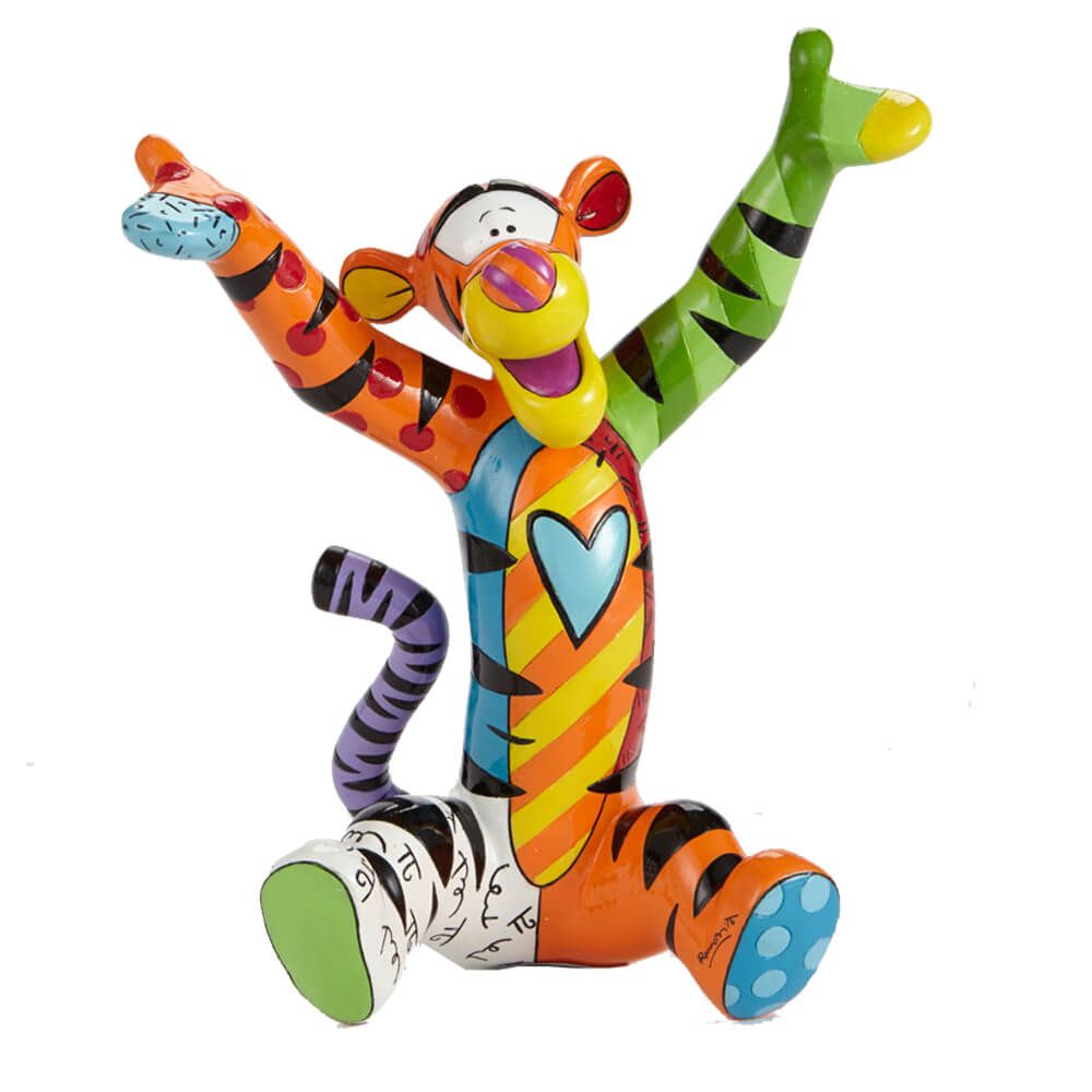 DISNEY BRITTO TIGGER WITH ARMS UP LARGE FIGURINE