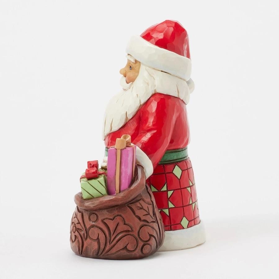 Heartwood Creek By Jim Shore Mini Santa With Toy Bag Figurine