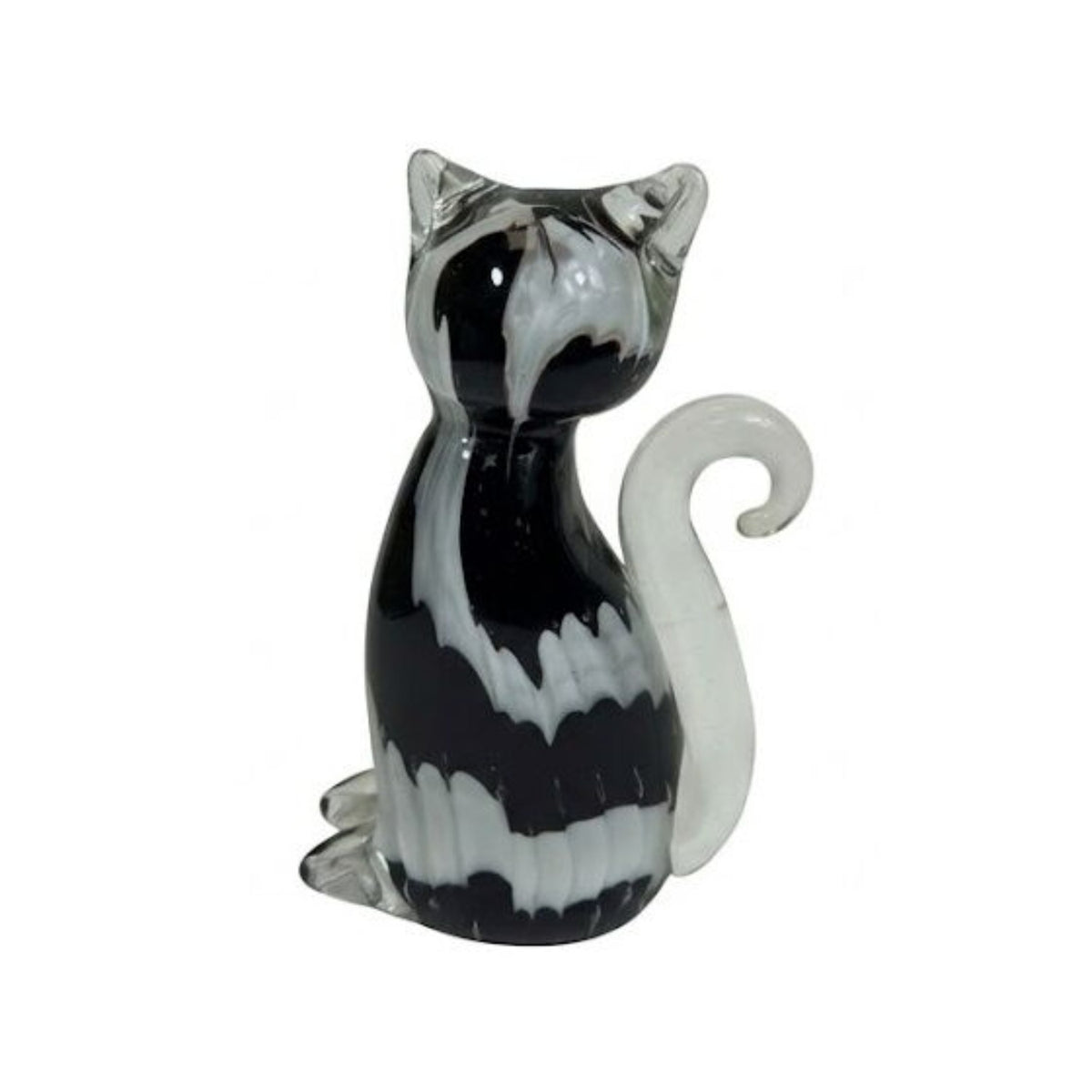 ZIBO ART GLASS LUCKY KITTEN
