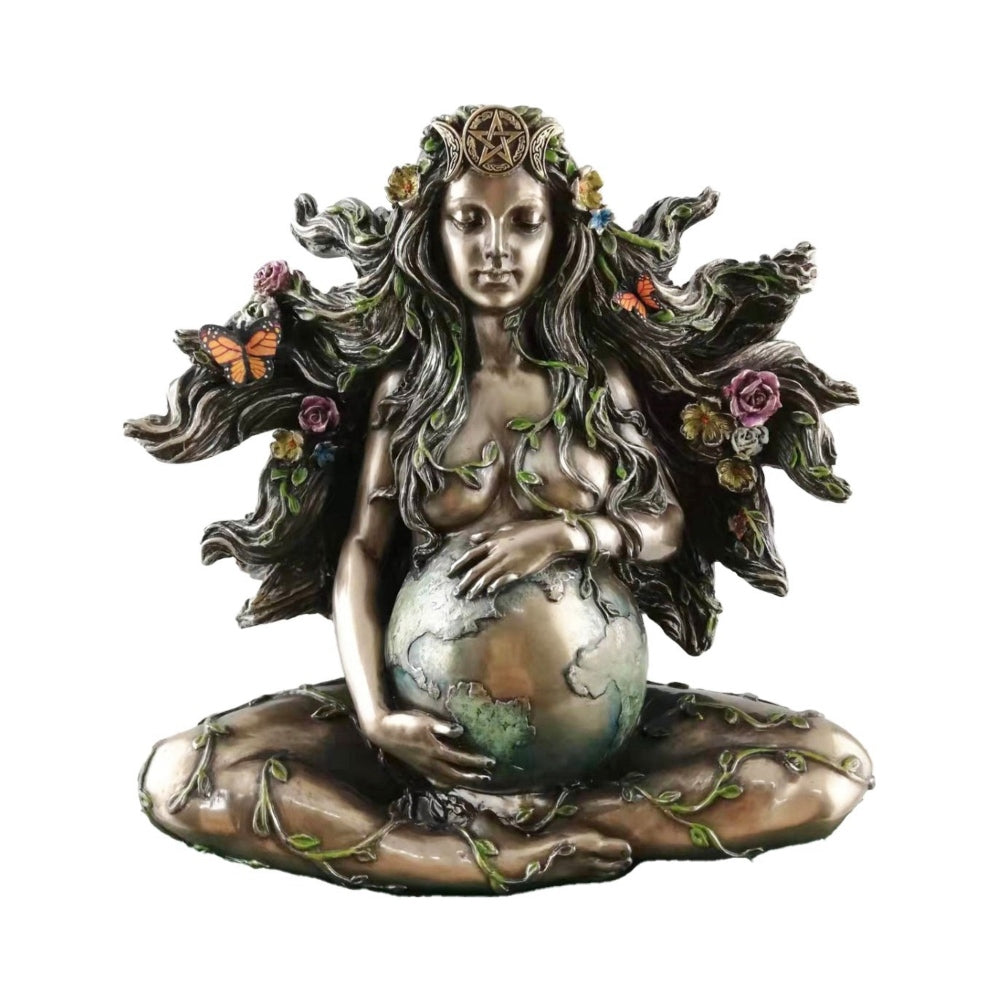 VERONESE DESIGNS BRONZE GAIA FIGURINE