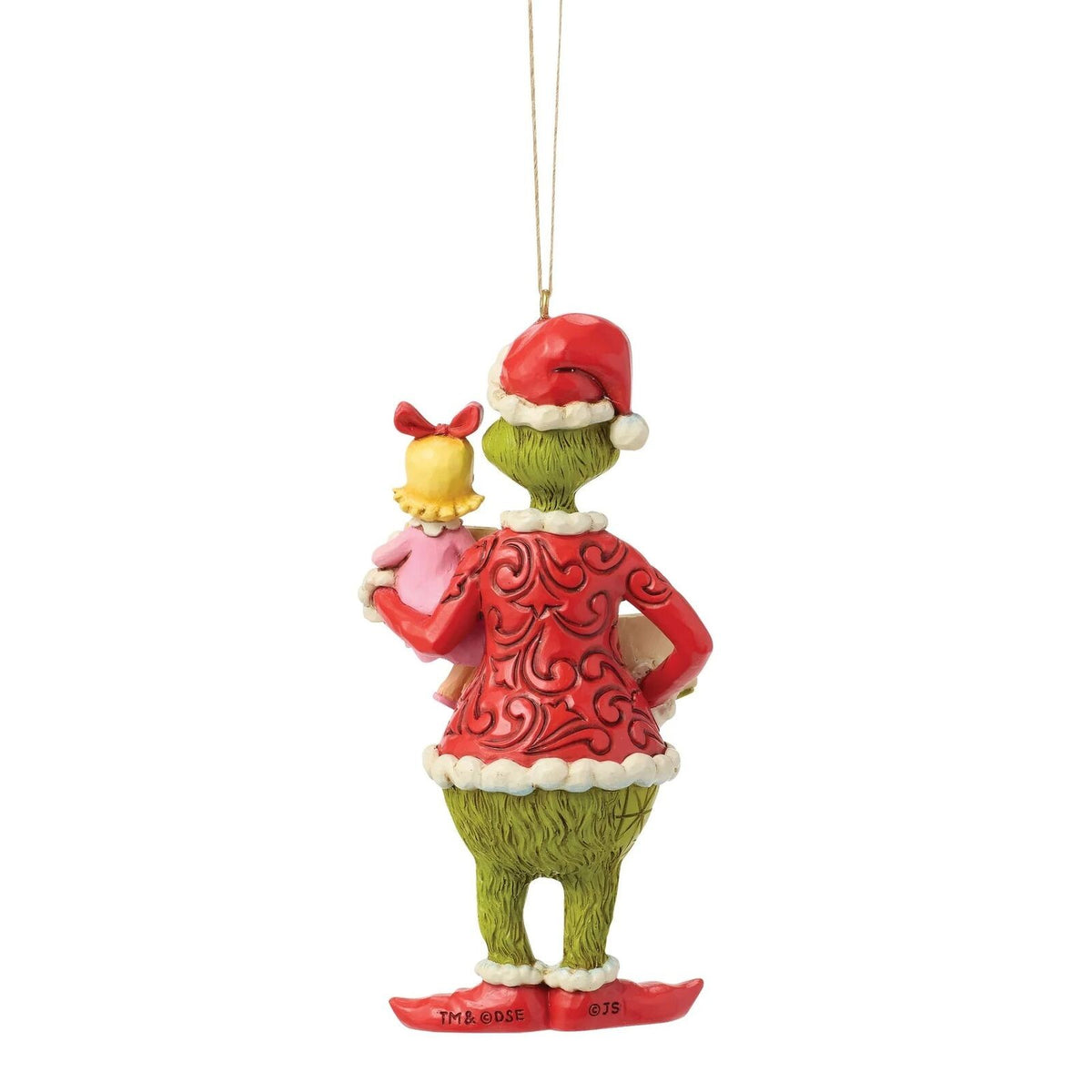 The Grinch By Jim Shore Grinch & Cindy-Lou With Sign Hanging Ornament