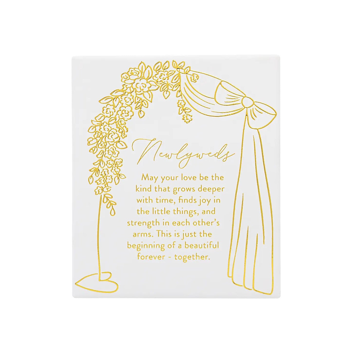 Wedding Verse Plaque "Newlyweds"