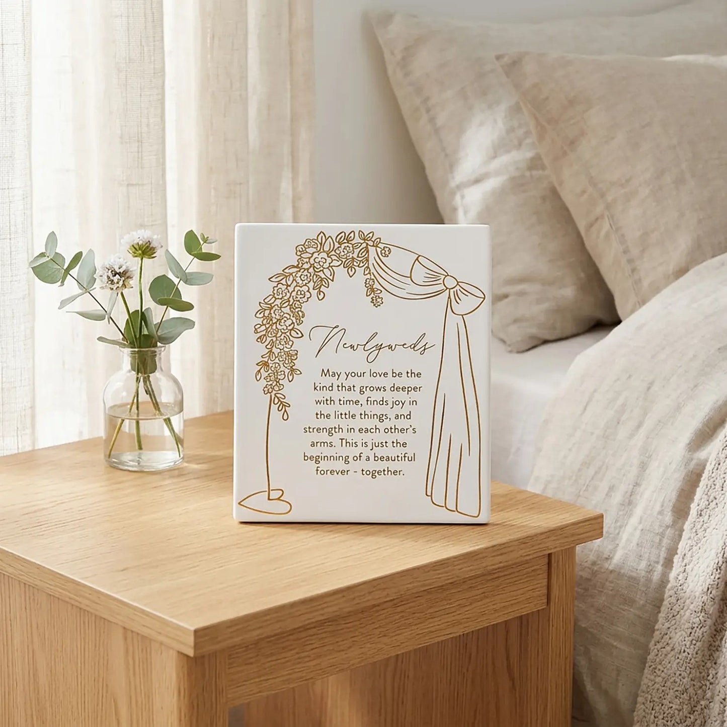 Wedding Verse Plaque "Newlyweds"