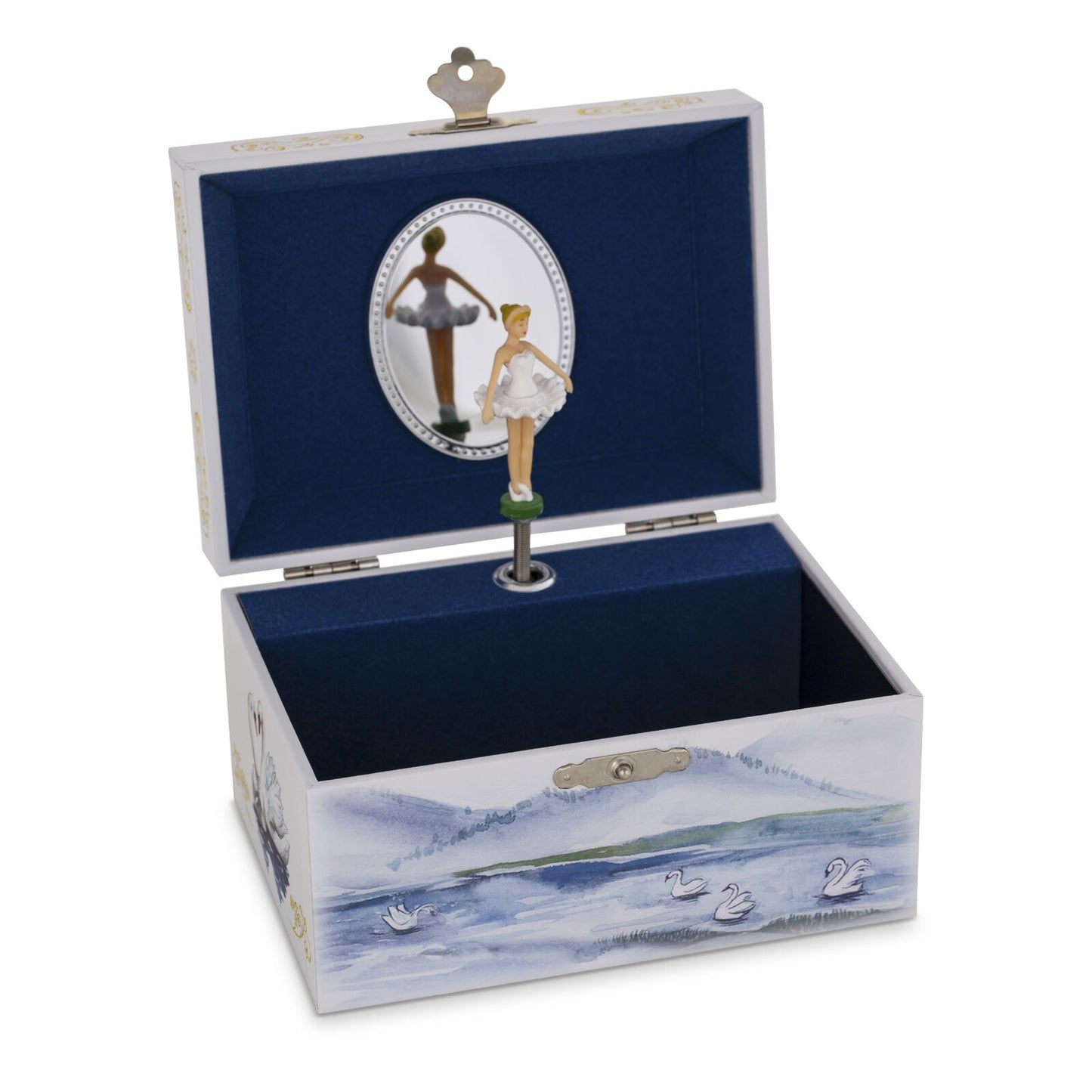 Musical Jewellery Box White Ballerina Odile