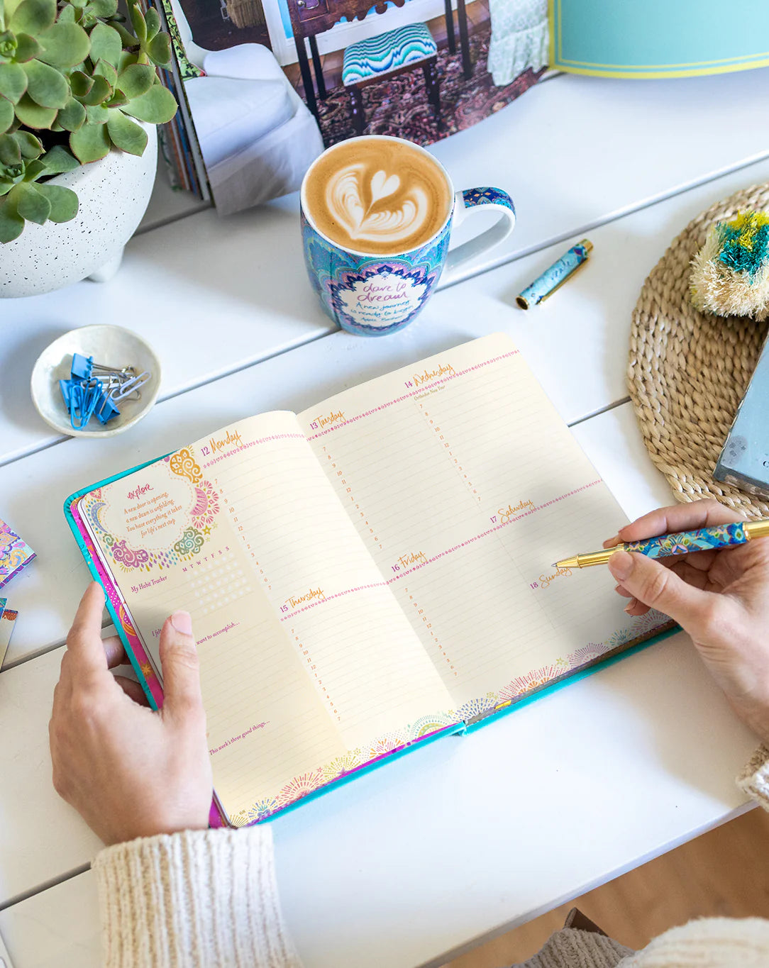 Intrinsic 2026 Diary The year to ignite your light - Turquoise Twist