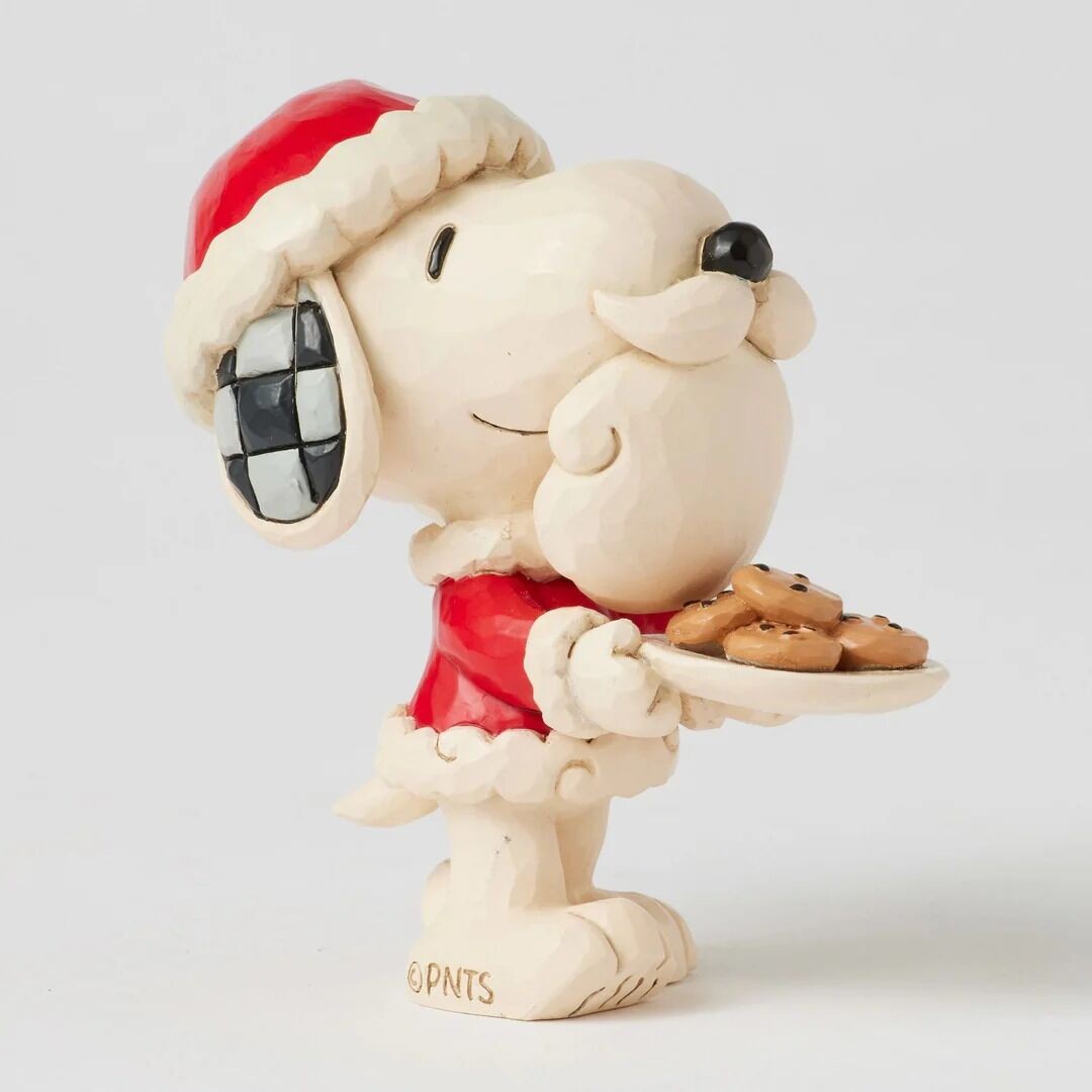 Peanuts By Jim Shore Mini Snoopy Santa With Cookies