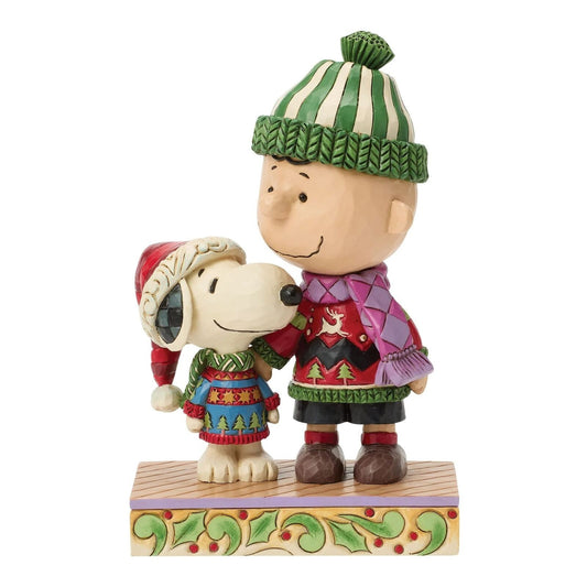 Peanuts By Jim Shore Snoopy & Charlie Brown Christmas Sweaters