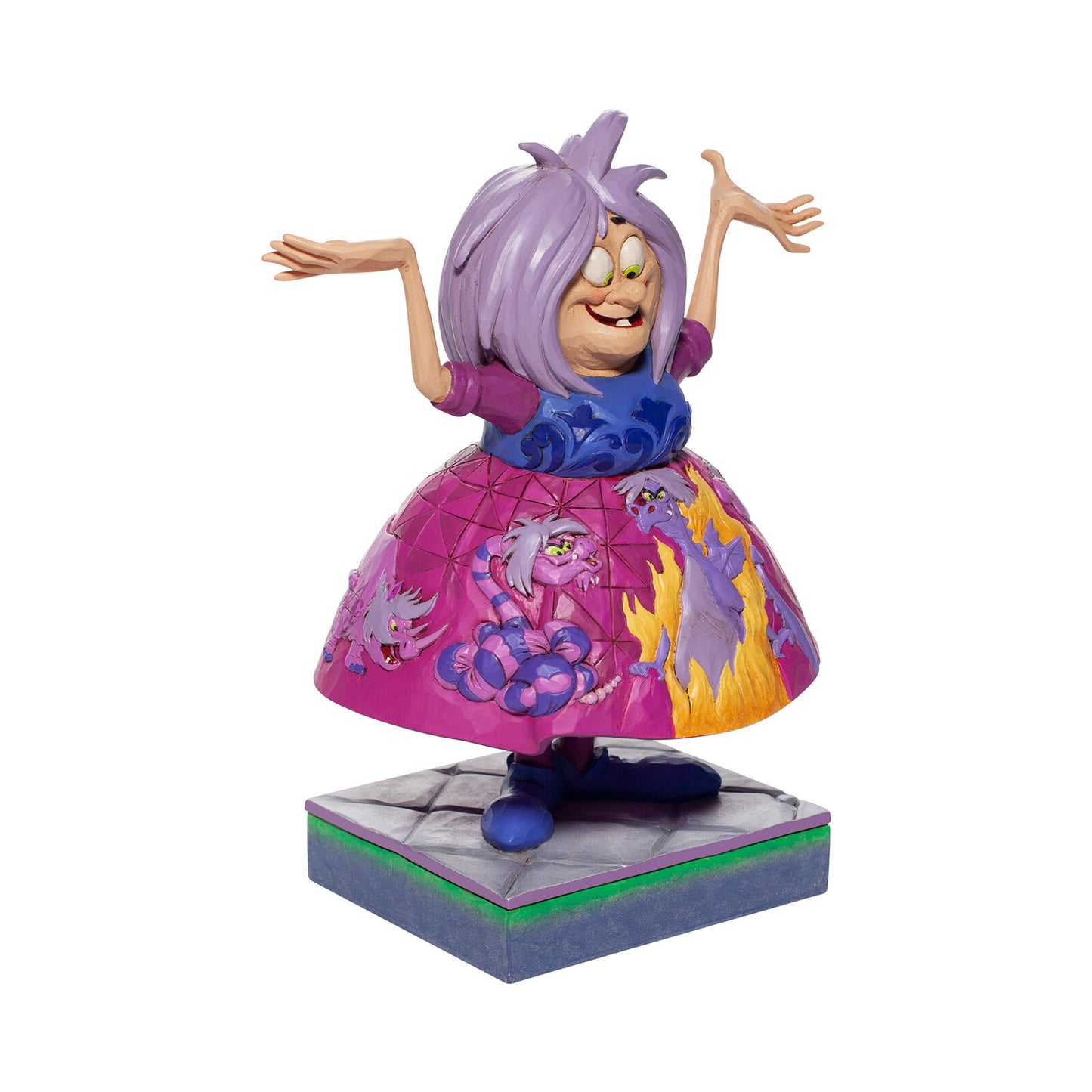 DISNEY TRADITIONS BY JIM SHORE MADAM MIN WITH SCENE 19CM