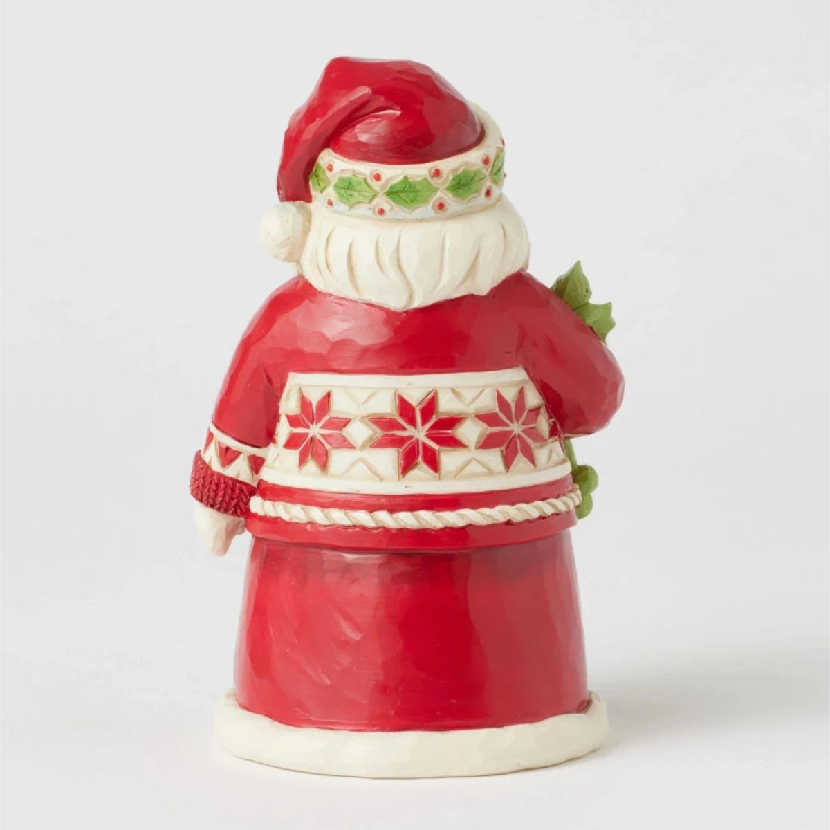 Heartwood Creek By Jim Shore Mini Santa With Holly Figurine