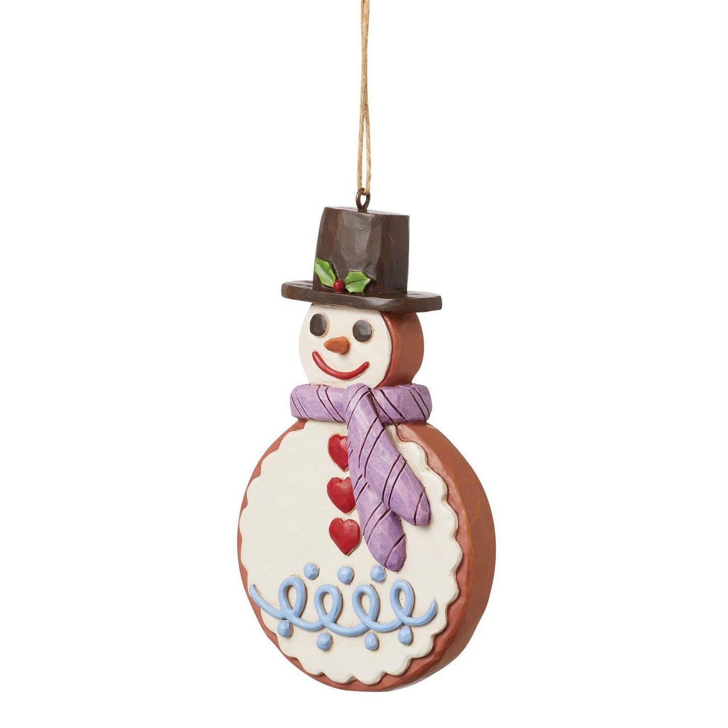 HEARTWOOD CREEK HANGING ORNAMENT SNOWMAN GINGERBREAD