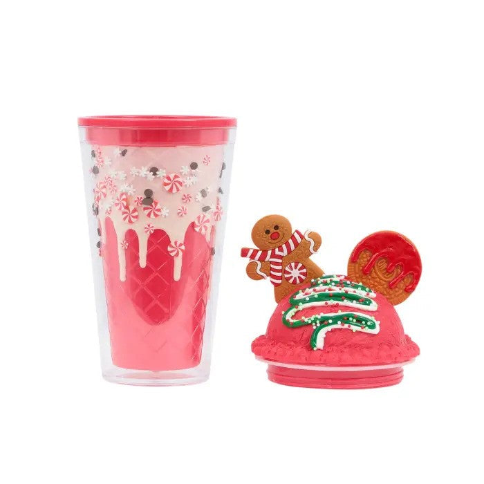 Christmas Sorbet Sipper Cup Gingerbread Red