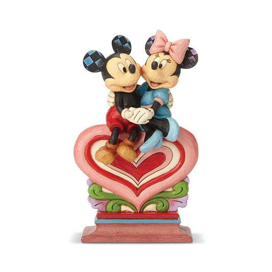 DISNEY TRADITIONS BY JIM SHORE MICKEY & MINNIE ON HEART 22CM