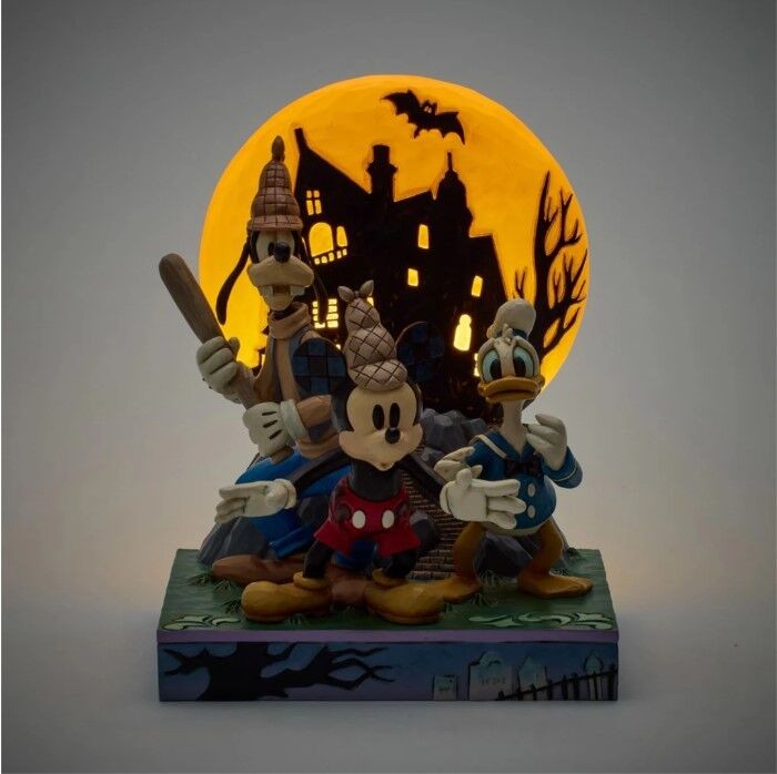 DISNEY TRADITIONS BY JIM SHORE MICKEY & FRIENDS LONESOME GHOSTS LED