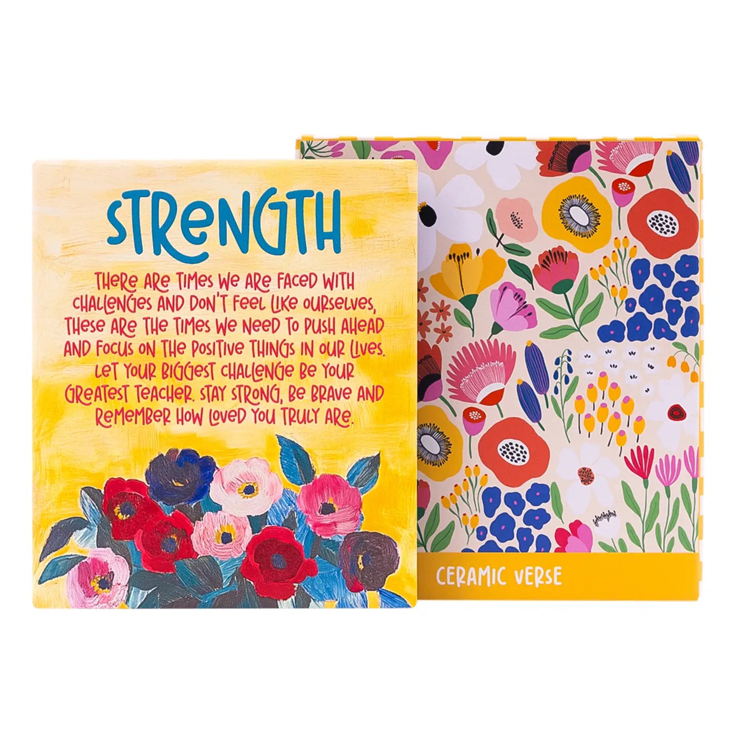 Ceramic Verse Plaque Billie Strength