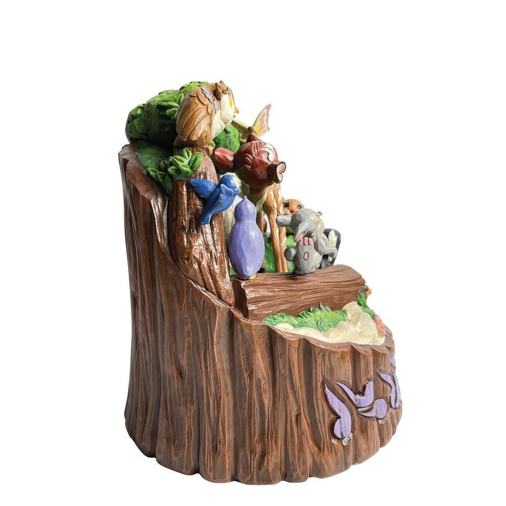 DISNEY TRADITIONS BY JIM SHORE CARVED BY HEART BAMBI 80TH ANNIVERSARY