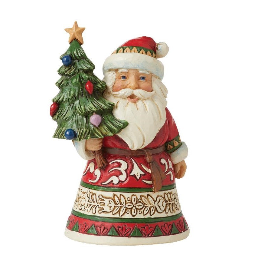 Heartwood Creek By Jim Shore Mini Santa Holding Tree Figurine